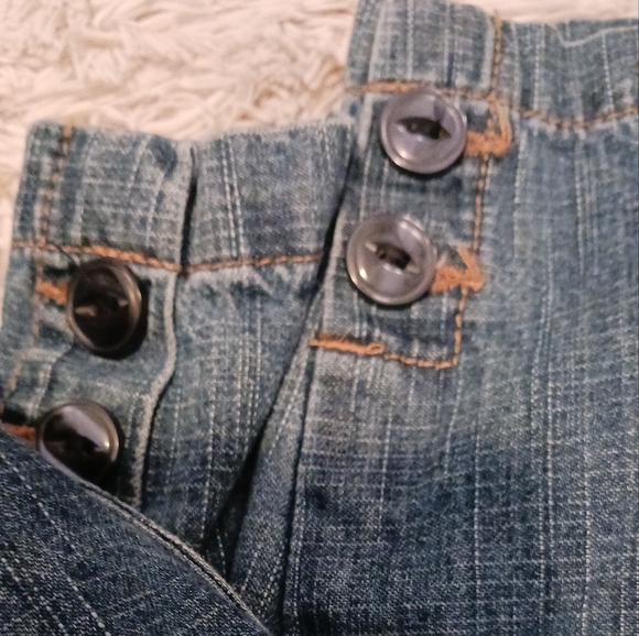 Women's WHITE STAG Denim Wide Leg Cropped Pant. Size 16W. - Picture 3 of 5